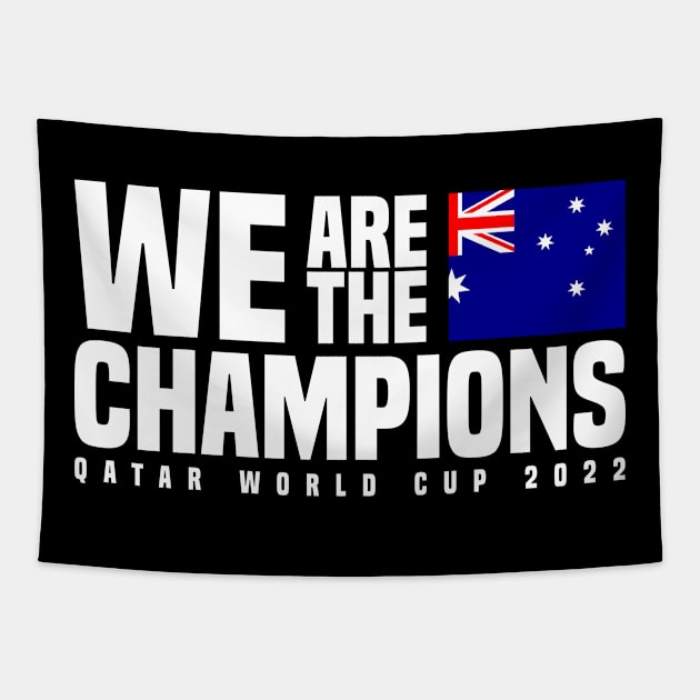 Qatar World Cup Champions 2022 - Australia Tapestry by Den Vector