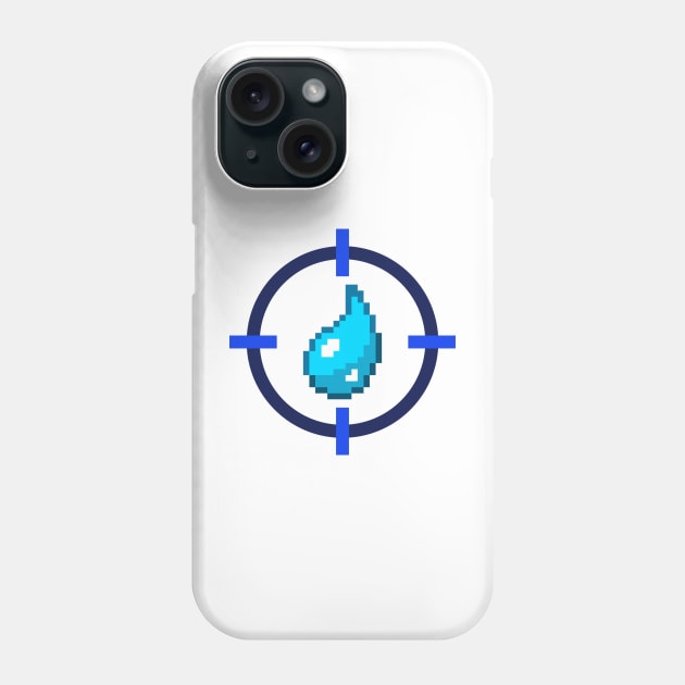 Pixel Water Crosshair Phone Case by DaTacoX