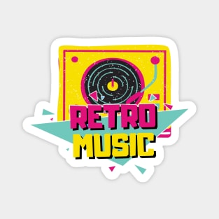 Retro Music - Vitage Design for Classical Music Lovers Magnet