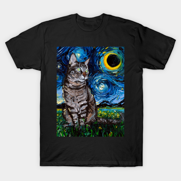 Tabby Night - Cat - T-Shirt