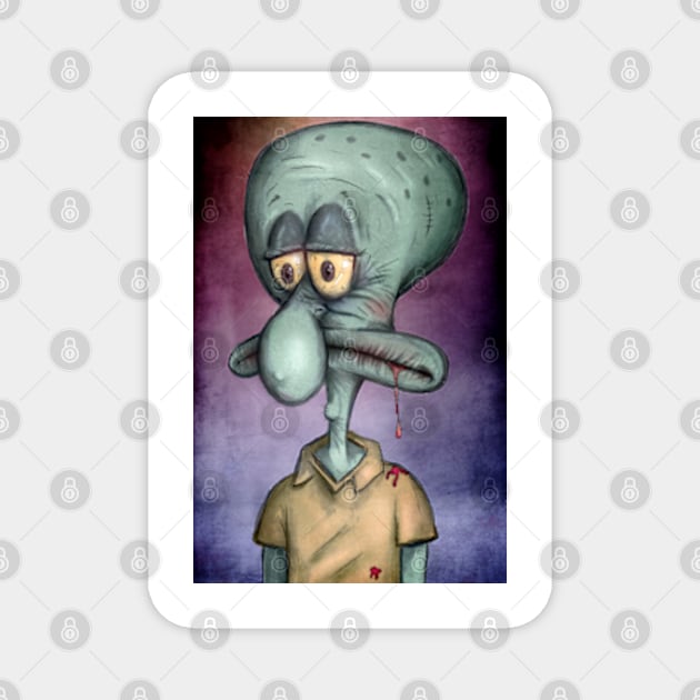 Squidward Magnet by matan kohn