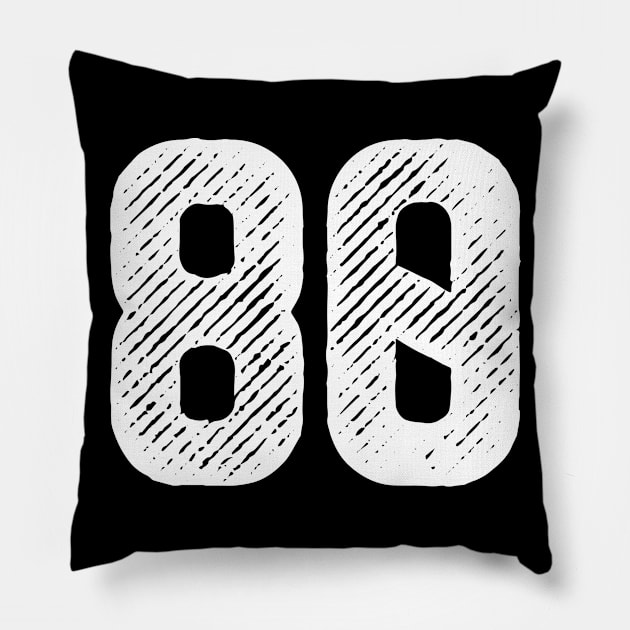 Eighty 80 Pillow by colorsplash