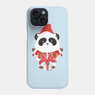 Cute Panda Ready For Christmas Phone Case