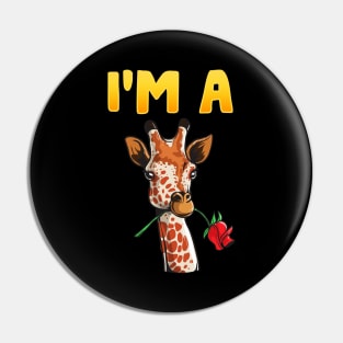 Cute & Funny I'm A Giraffe Adorable Giraffes Pin