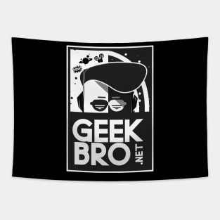 Geekbro Logo (White) Tapestry