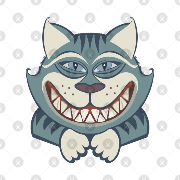 CAT WITH TOOTHY SMILE by JeanGregoryEvans1