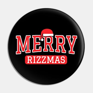 Merry Rizzmas - Funny Santa Pin