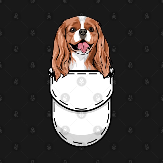 Funny Cavalier King Charles Spaniel Pocket Dog by Pet My Dog