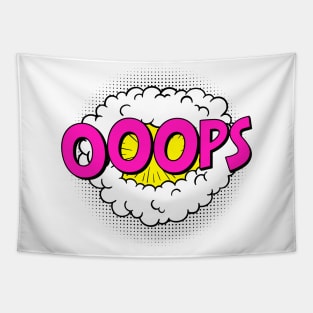 oops! Super Hero Cartoon Explosion Tapestry