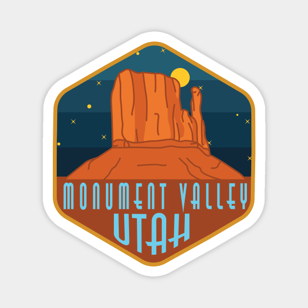 Monument Valley - Utah Magnet by Zeindee