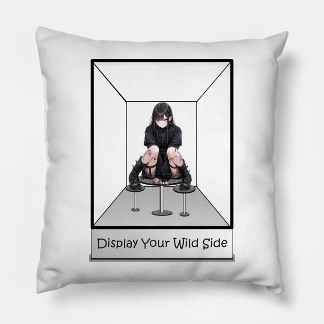 Goth Girls - e girl - Punk Girl Pillow by PlayfulPandaDesigns