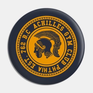 Achilles Greek Gym Pin