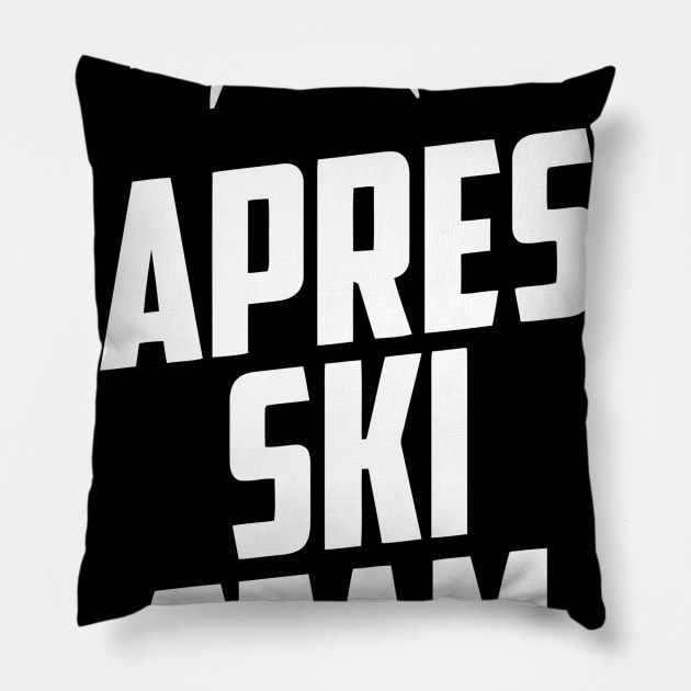 Apres Ski Team Mountain Pillow by Ramateeshop