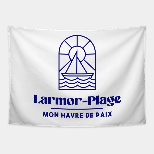 Larmor Plage my haven of peace - Brittany Morbihan 56 BZH Sea Tapestry by Tanguy44