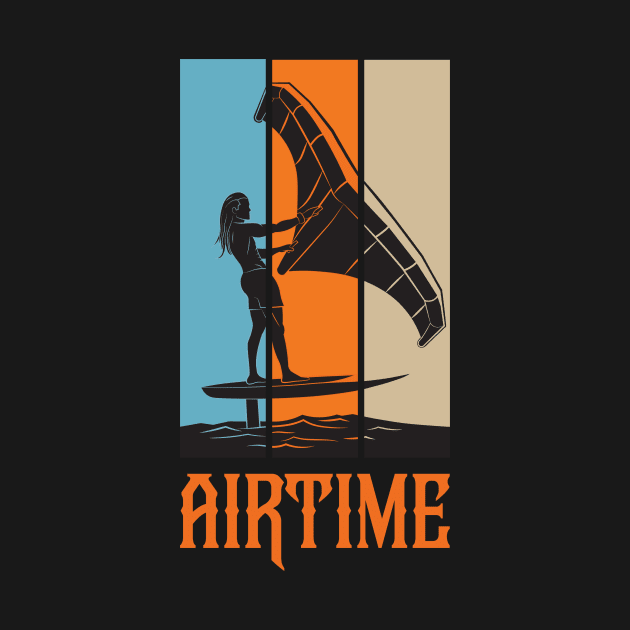 Kitesurf Kiteboarder Vintage Kite Kitesurfing Kiteboarding Gift by GrafiqueDynasty