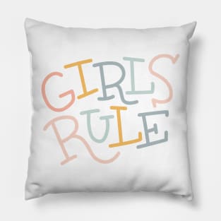 Girls Rule Pillow