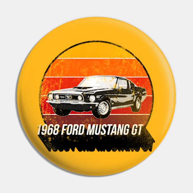 1968 Ford Mustang GT Fastback Pin by Worldengine