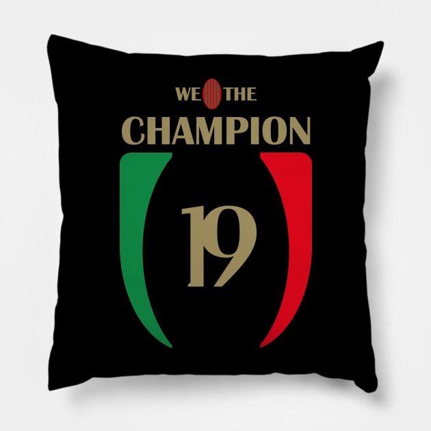 WE THE CHAMP19NS - Milan We The Champion Pillow by Zercohotu