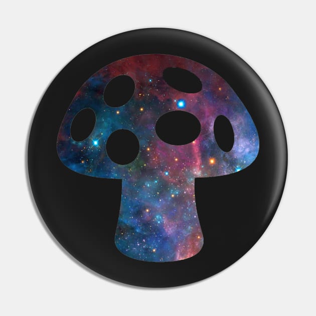 Trippy Mushroom tie dye Pin by raidrival