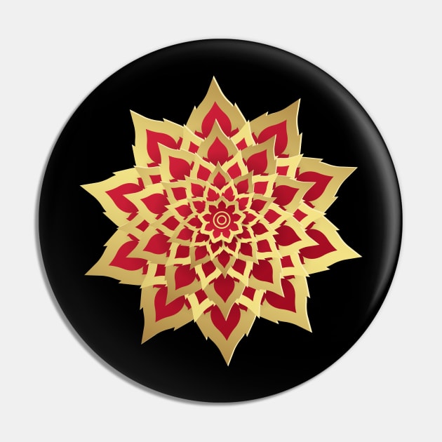 The fire flower Pin by kamonnakrob