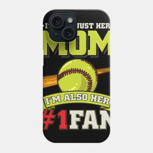 Softball Mom Shirt Diamond Baseball Gift Phone Case