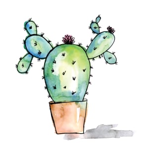 Watercolor Cactus T-Shirt