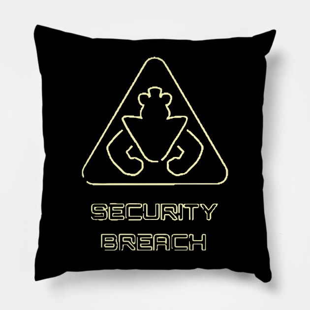 Five Nights at Freddy's Security Breach Symbol Logo Pillow by mizoneroberto