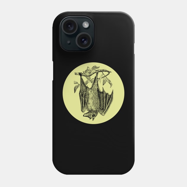 Halloween Bat, Omen, Signs and Fortunes - Pale Green and Black Variation Phone Case by SwagOMart