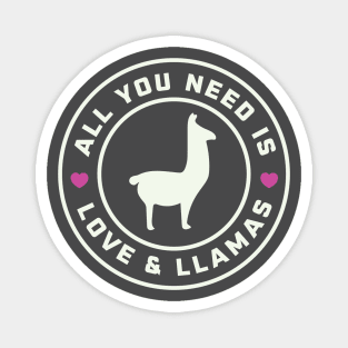 All You Need Is Love & Llamas Alpacas Magnet