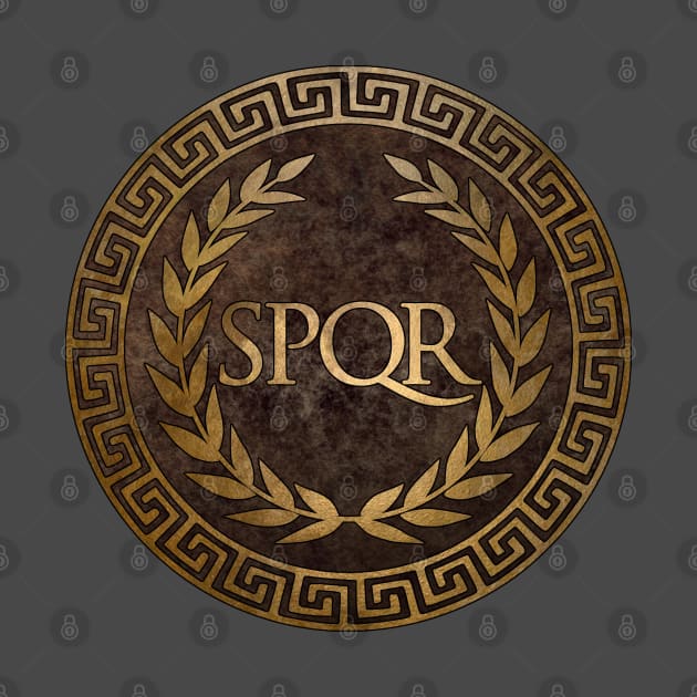 SPQR Symbol of Ancient Rome by AgemaApparel