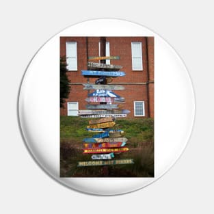 Wooden Directional Signs Pin