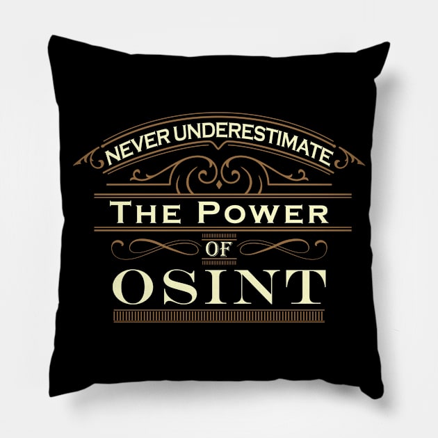 Never Underestimate the Power of OSINT Pillow by DFIR Diva