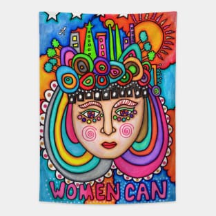 Feminist Women Can Tapestry