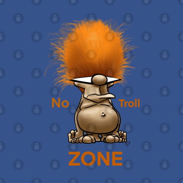 Funny Spectickles No Troll Zone Design by abbottcartoons