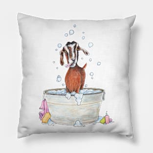 Goat Soap Bubbles Pillow