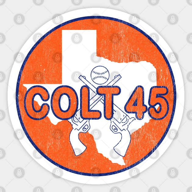 Defunct Houston Colt 45s Baseball 1962 - Houston - Sticker