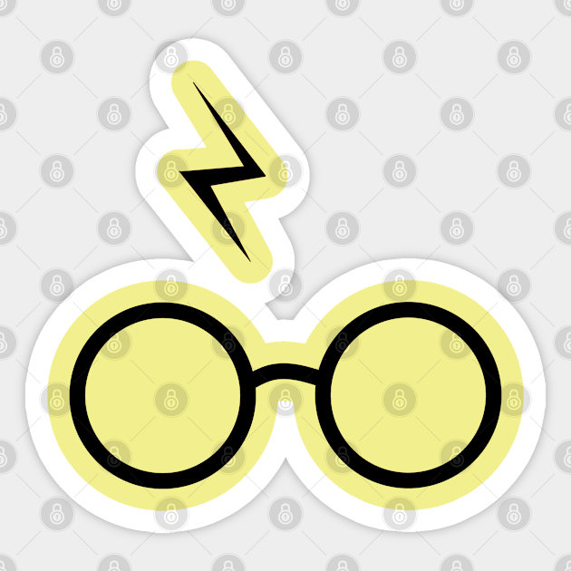 magic glasses and scar - Magic - Sticker