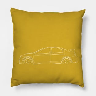 Dodge SRT4 Neon - profile stencil, white Pillow