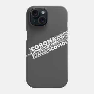 Corona Injection Wordcloud Phone Case