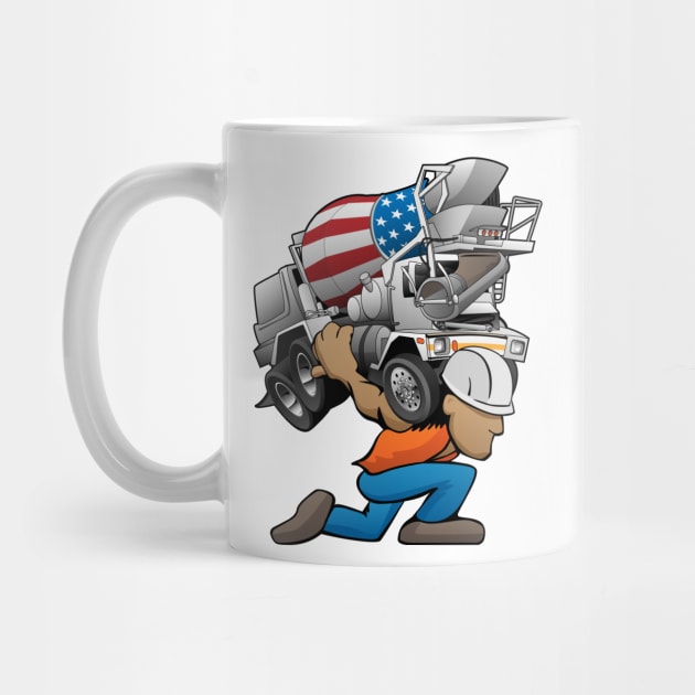 Cement Truck Mixer Cartoon - Cement Truck - Mug