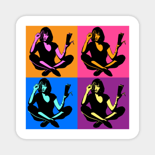 Pop Art Mia Wallace Magnet