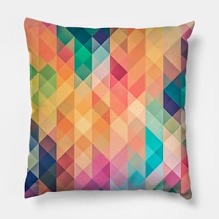 Multi Color Facets 1 Pillow