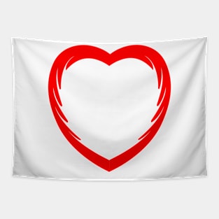 Valentines Abstract Heart Tapestry