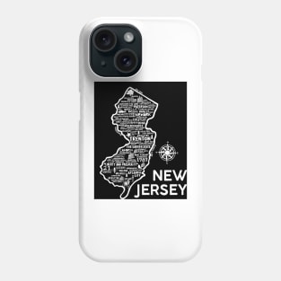 New Jersey map Phone Case