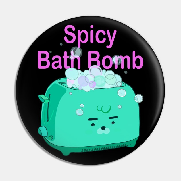 Retro inscription "Spicy bath bomb" Pin by shikita_a