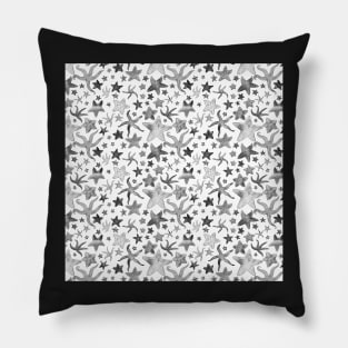 Grey Starfish Pattern - Dark Pillow