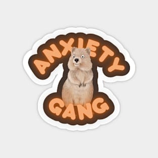 Anxious Quokka - Anxiety Gang Magnet