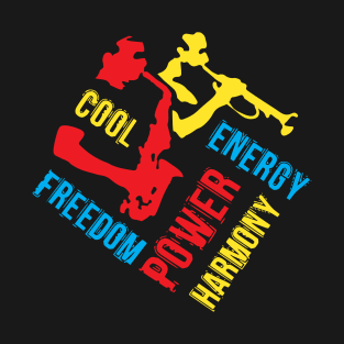 Freedom Power Energy Musical Theme T-Shirt