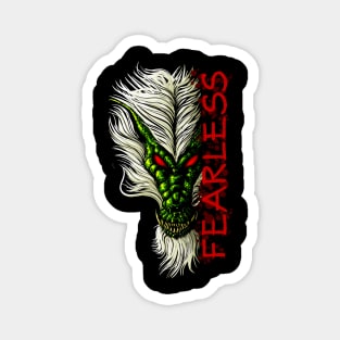 Fearless Chinese Dragon - Ancient Warrior Magnet