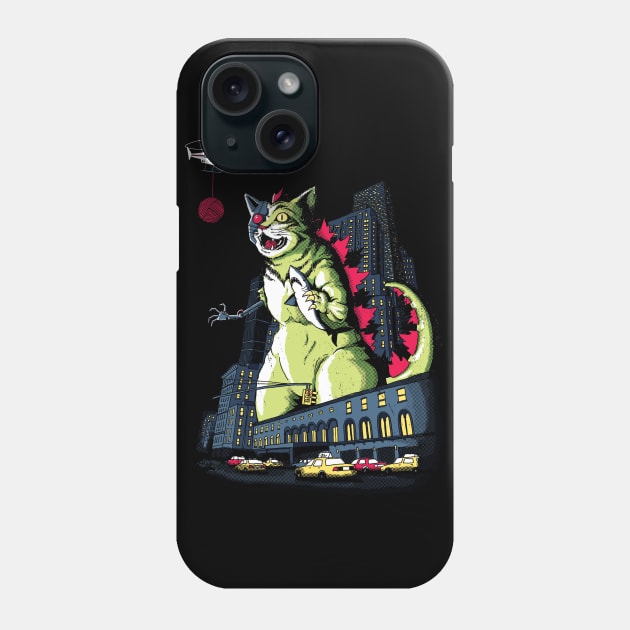 Mecha-Catzilla Phone Case by DinoMike